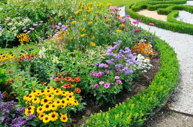Colorful Flower Beds