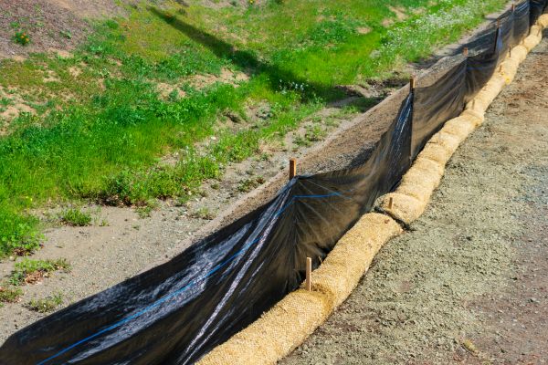 Straw Wattle Installation in Grand Junction